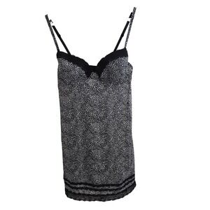 Marilyn Monroe Womens XL Black White Animal Print Lace‎ Trim Intimates Sexy
